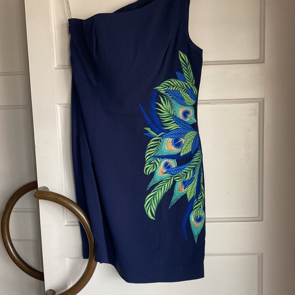 Lilly peacock embroidered dress